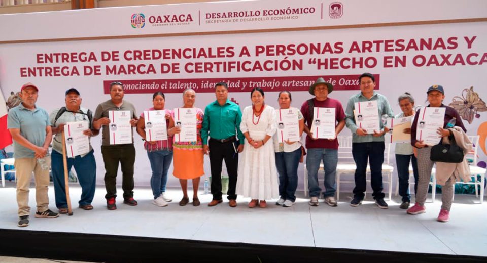 Entregan marca de certificación hecho en Oaxaca Central Q Noticias Oaxaca